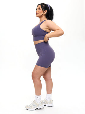 Bloom Sports Bra - Shadow Berry