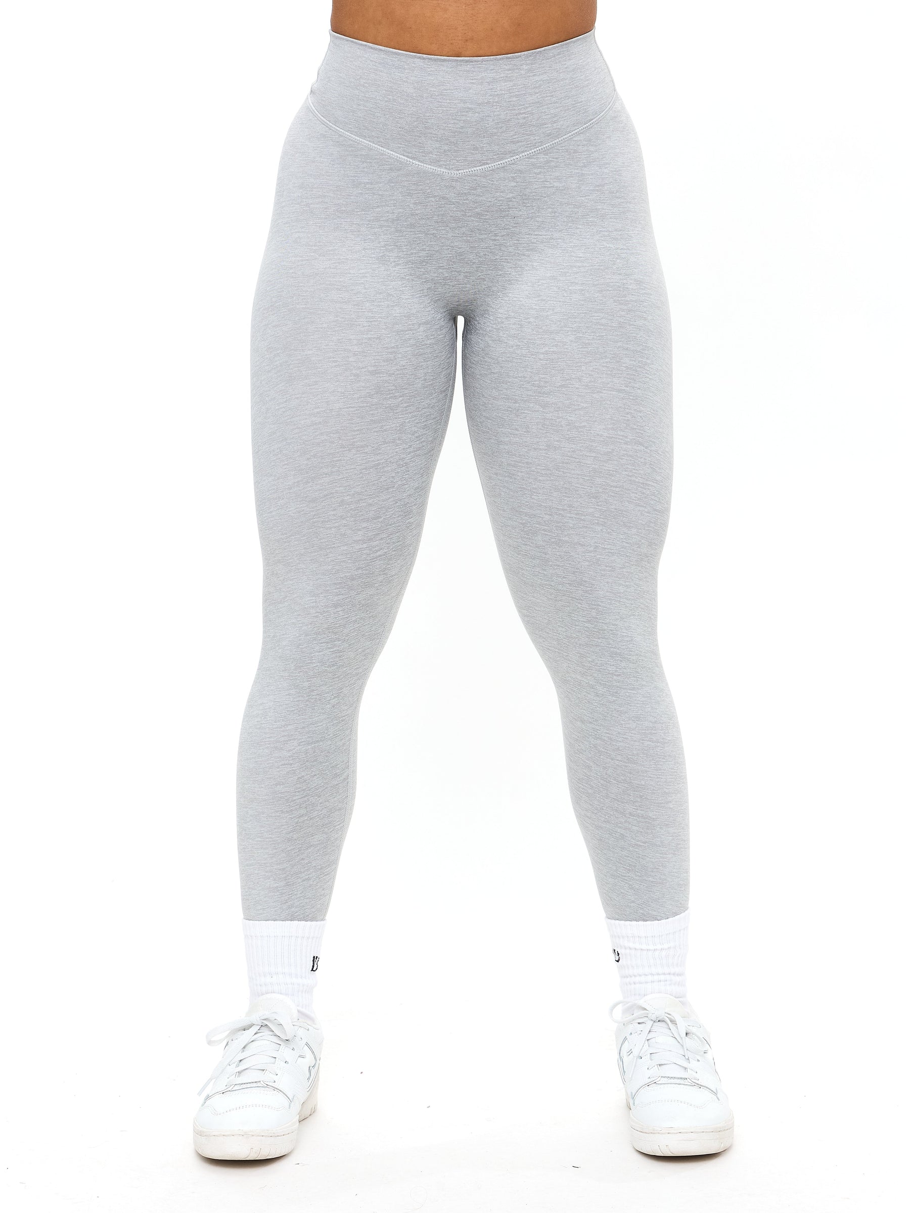 Dream Heathered Legging 26" - Heather Grey