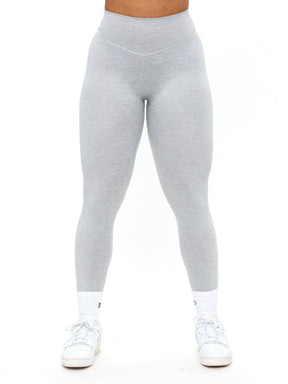 Dream Heathered Legging 26" - Heather Grey