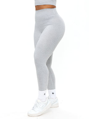 Dream Heathered Legging 26" - Heather Grey
