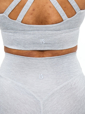 Twilight Dream Heather Sports Bra - Heather Grey
