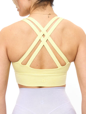 Twilight Dream Heather Sports Bra - Heather Sunbeam