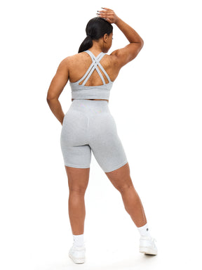 Twilight Dream Heather Sports Bra - Heather Grey