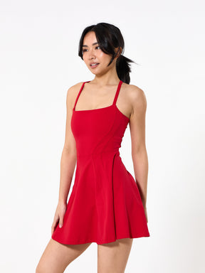 Bend and Snap Dress - Lipstick Red