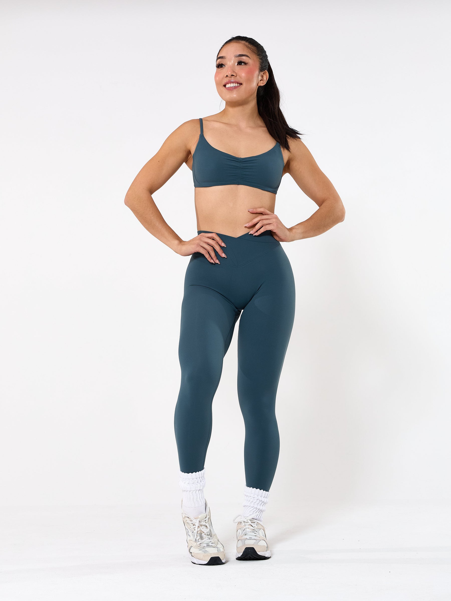 Legging Candid Cós Cruzado - Enchanted Teal