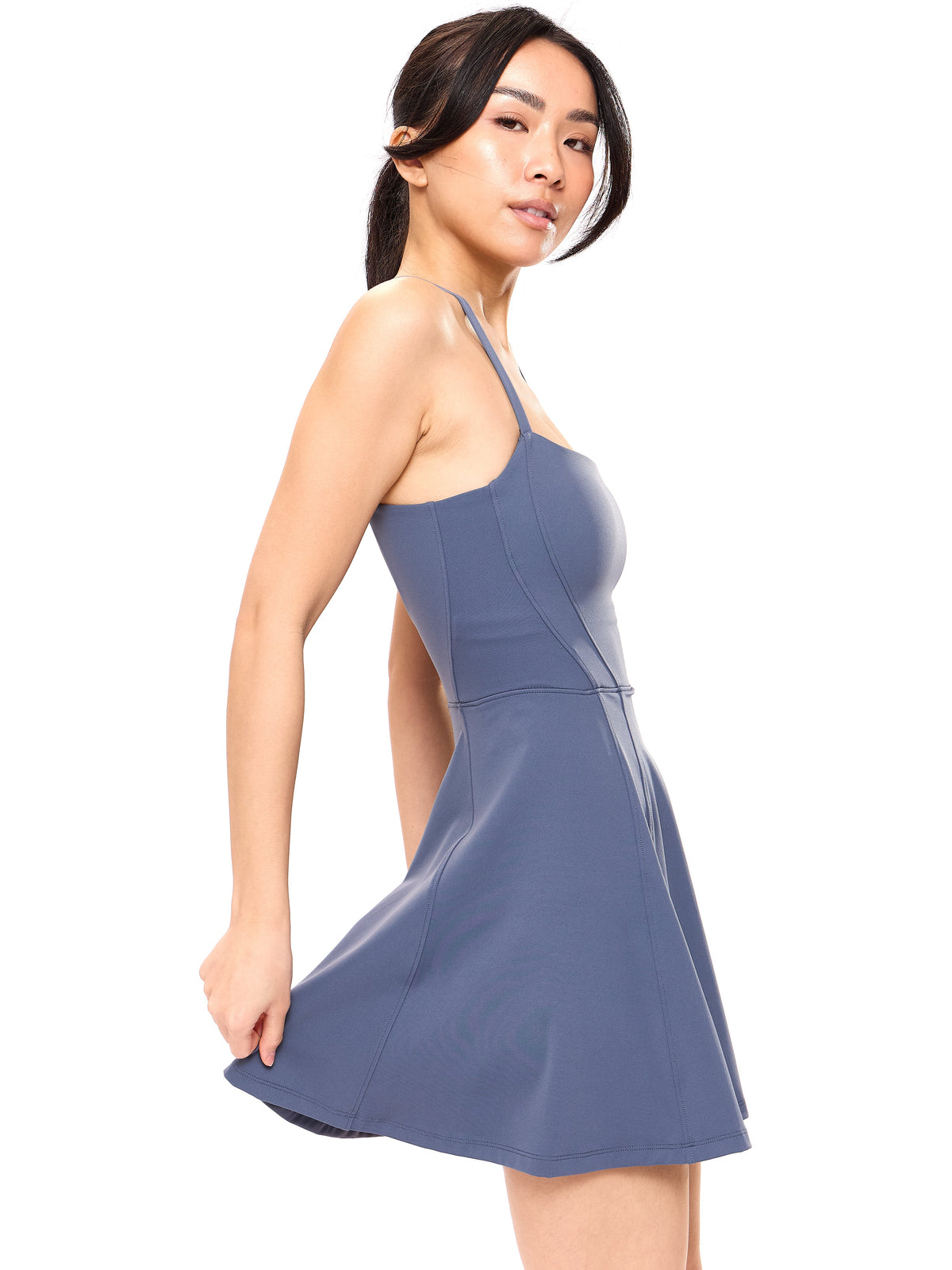 Bend and Snap Dress - Barista Blue