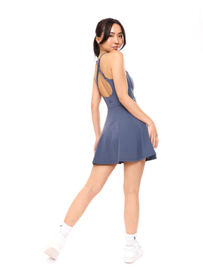 Bend and Snap Dress - Barista Blue