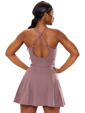 Bend and Snap Dress - Mocha Berry