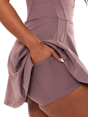 Bend and Snap Dress - Mocha Berry