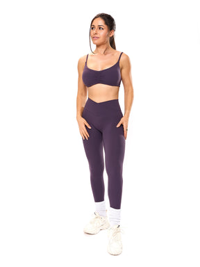 Legging Candid Cós Cruzado - Purple Shadow