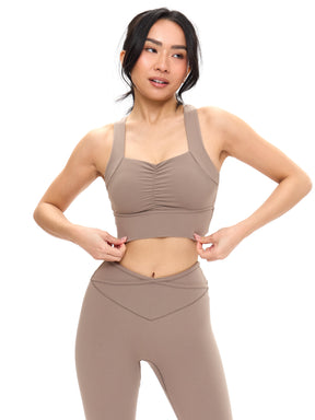Bloom Sports Bra - Chai Latte