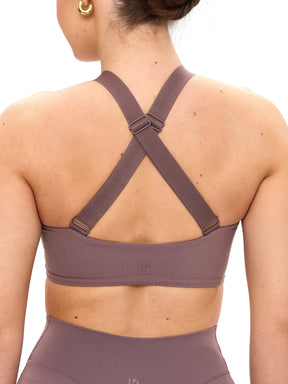 Candy Crew Sports Bra - Mocha Berry