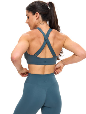Candy Crew Sports Bra - Enchanted Teal
