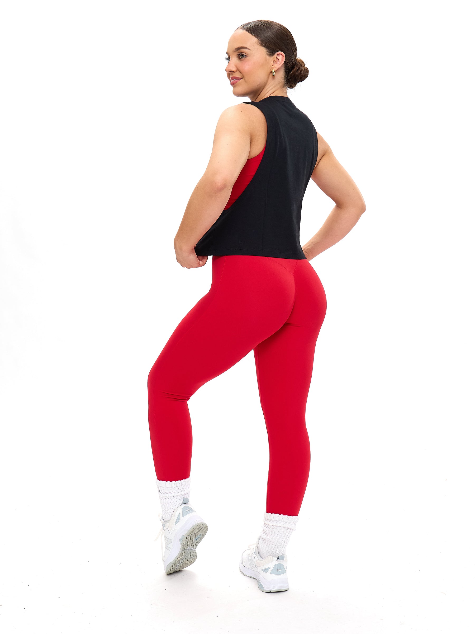 Globe Crop Tank - Black