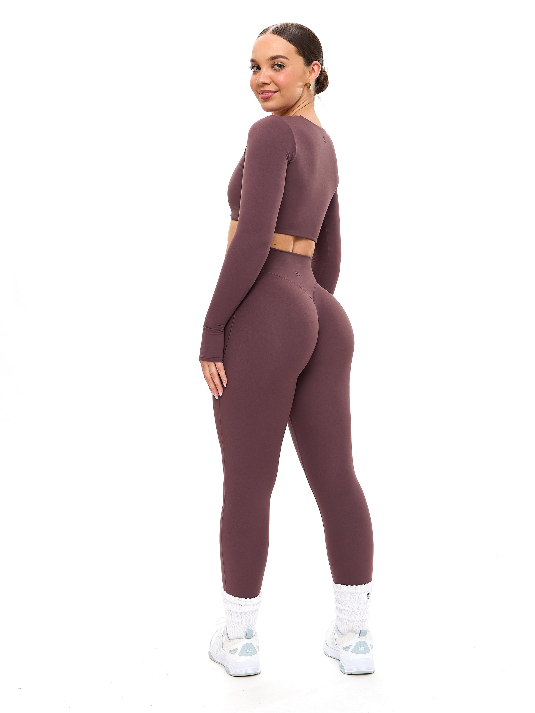 Aggressive Scrunch Legging - Smoked Cherry