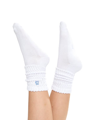 3 Pack Scrunch Socks - Multi White