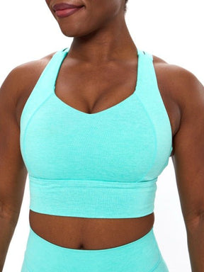 Twilight Dream Heather Sports Bra - Playa