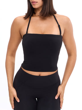Butter Bandeau Crop - Onyx Black