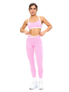 Legging Dream Contraste Mescla - Pink Sugar