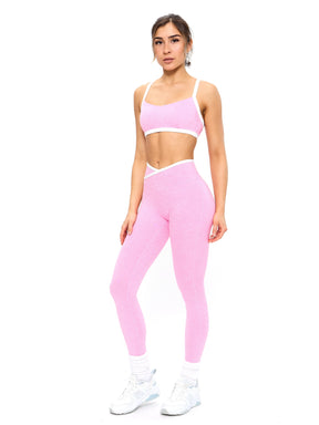 Legging Dream Contraste Mescla - Pink Sugar
