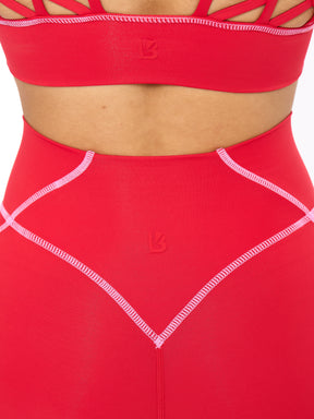 Legging Airbrush Ampulheta - Vermelho Salsa