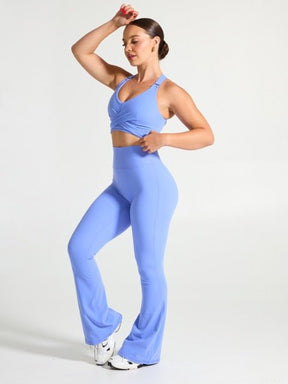 Candy Wrap Sports Bra - Azul