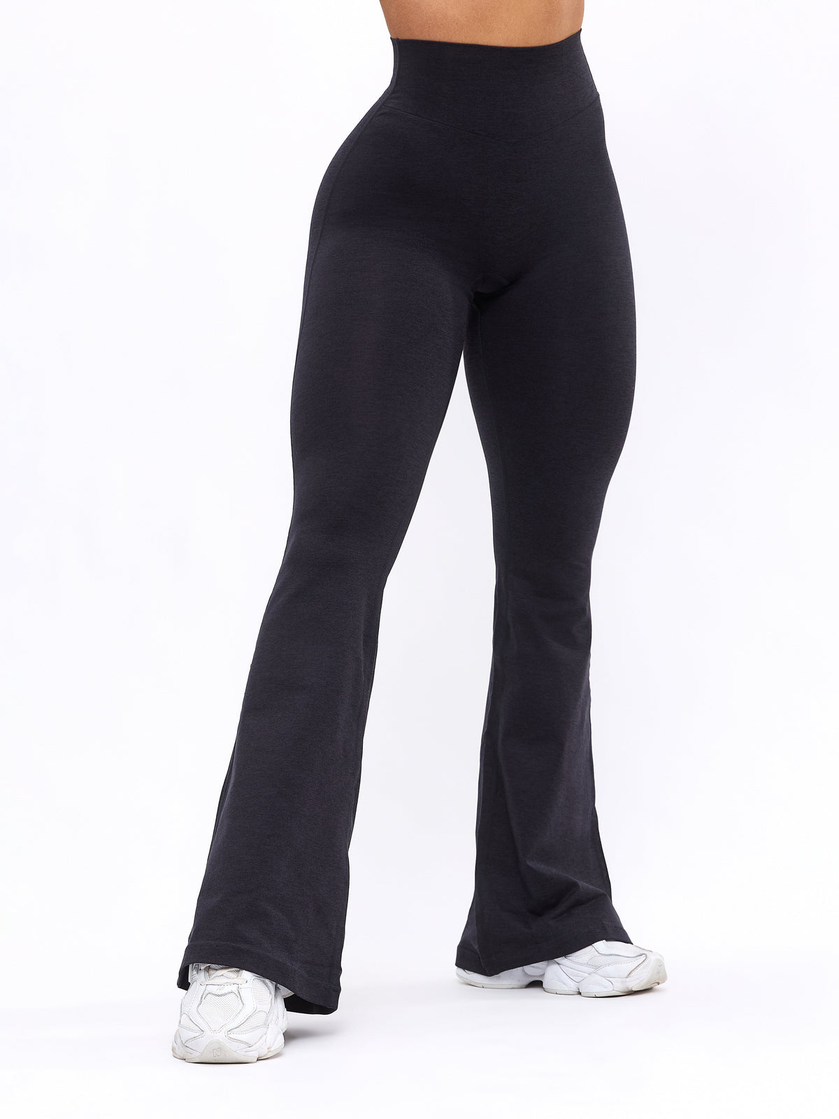Legging Dream Flare Mesclada - Preto Ônix