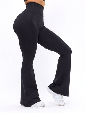 Legging Dream Flare Mesclada - Preto Ônix