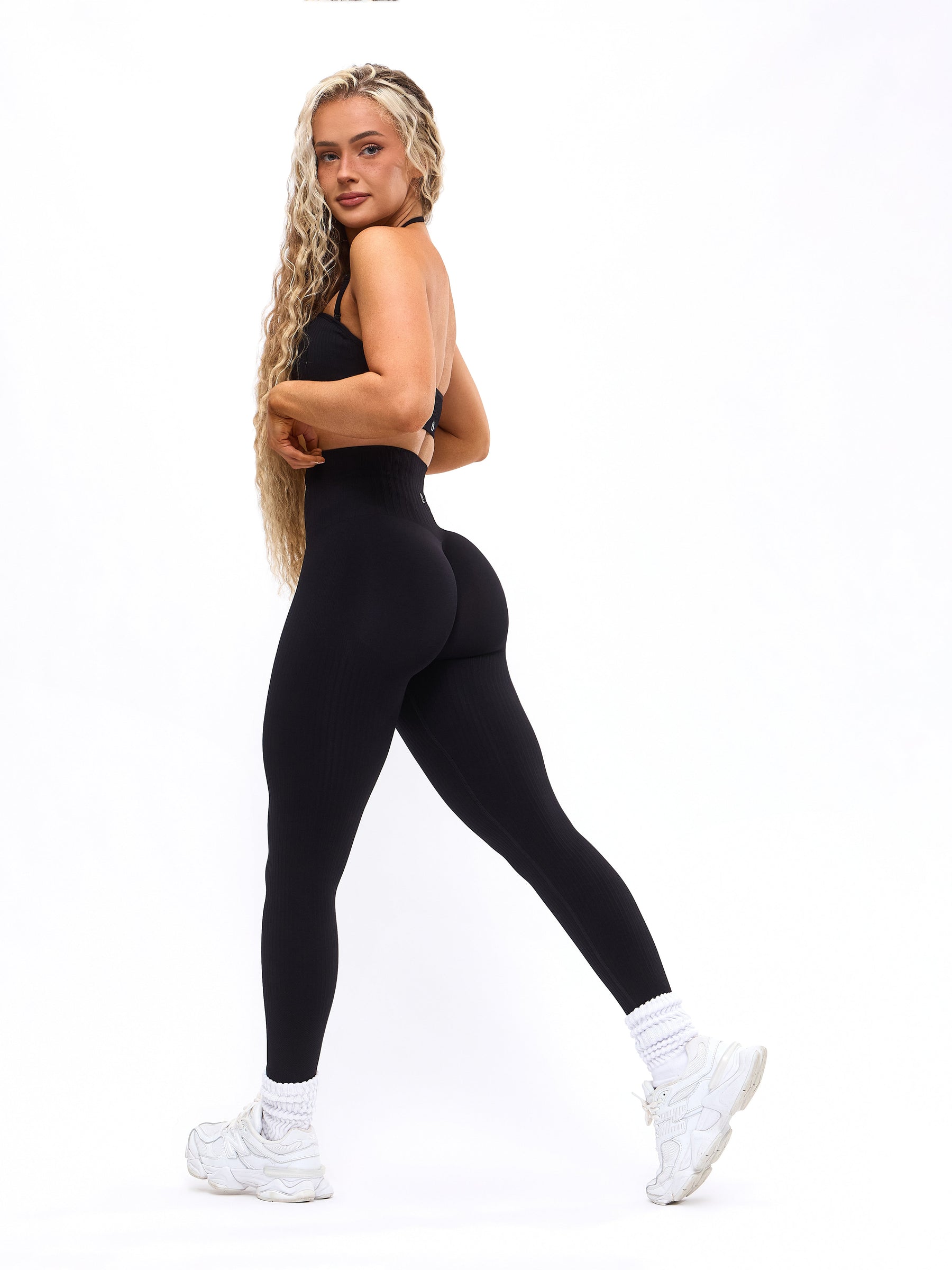 Waterfall Seamless Legging - Black