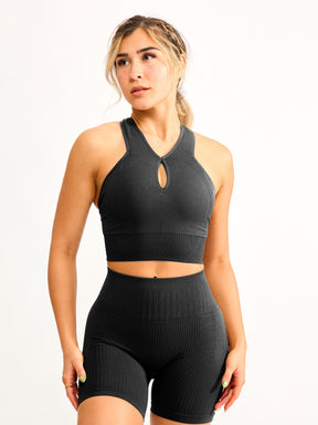 Waterfall Seamless Short 6" - Charcoal