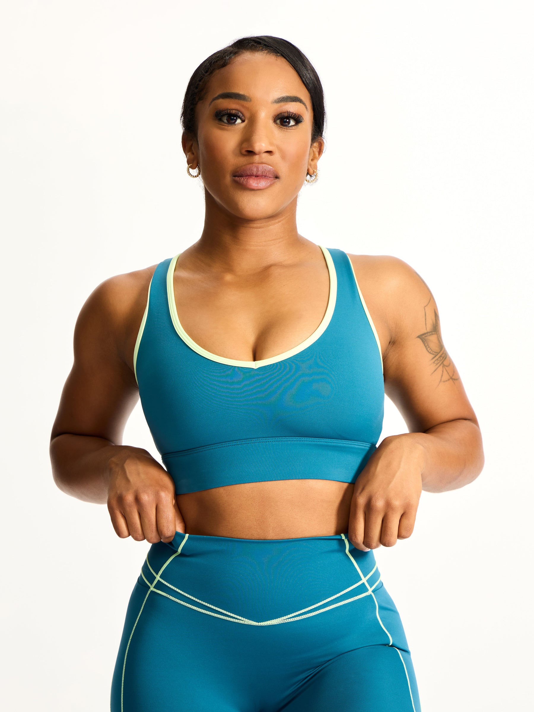 Airbrush Maraschino Sports Bra - Nile Multi