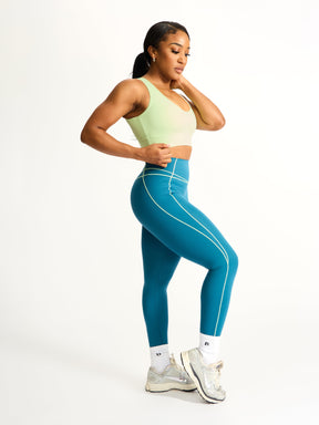 Airbrush Maraschino Sports Bra - Lima Bean