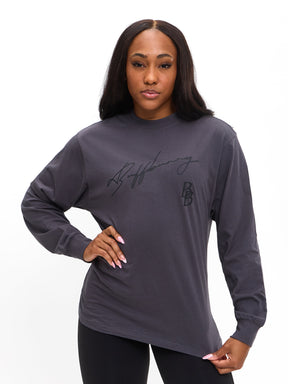BB Long Sleeve Tee - Charcoal