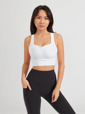 Bloom Sports Bra - White