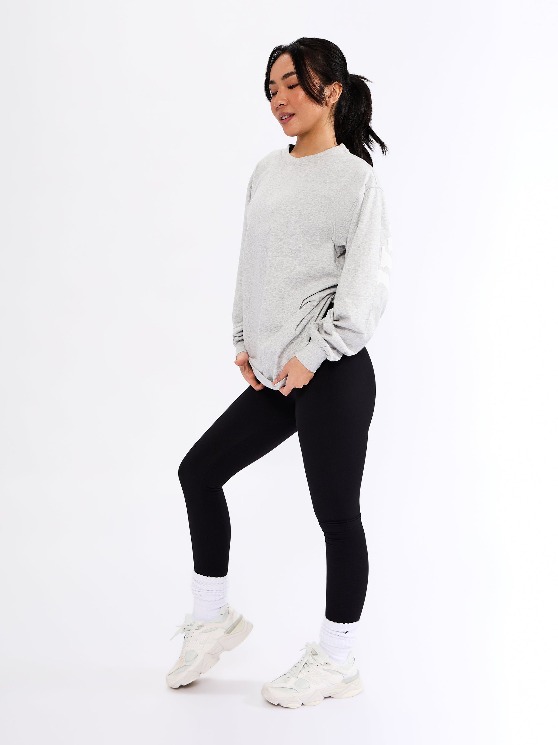 Break Long Sleeve Tee - Heather Grey