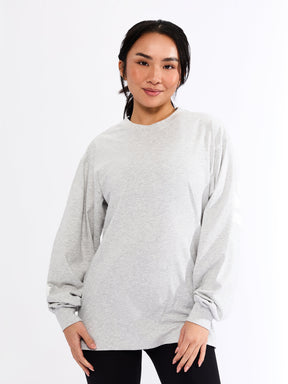 Break Long Sleeve Tee - Heather Grey