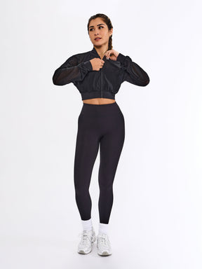 Exposed Mesh Jacket - Onyx Black