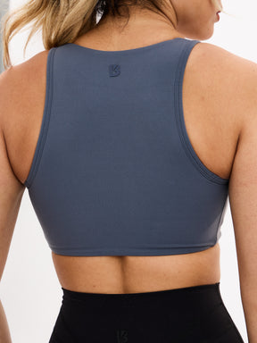 Twisted Curve Sports Bra - Barista Blue