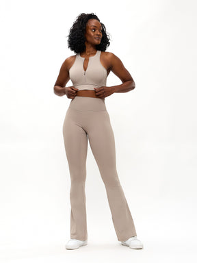 Legging Colorado Fleece Flare - Neutro