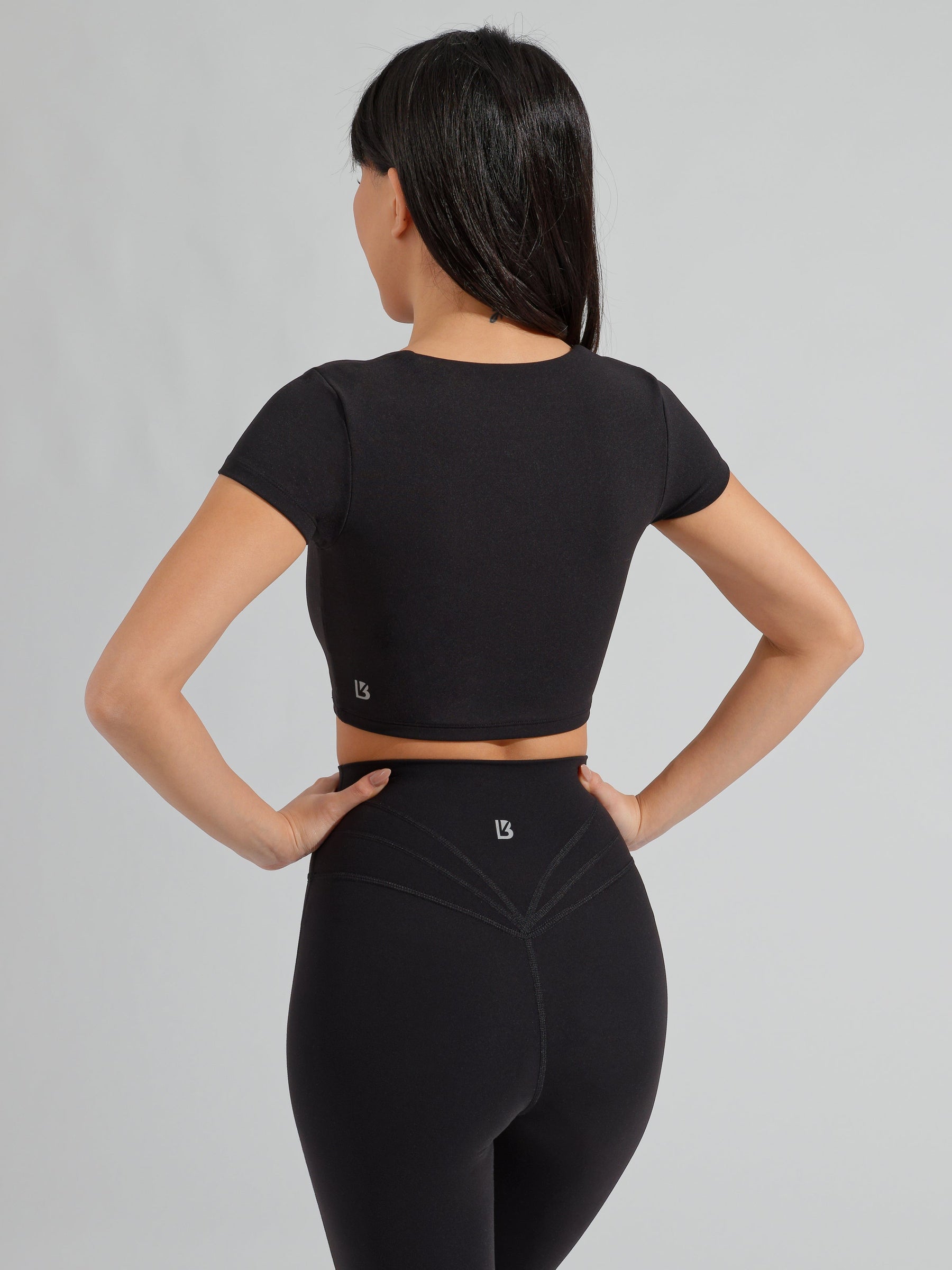 Butter Crop Top - Onyx Black