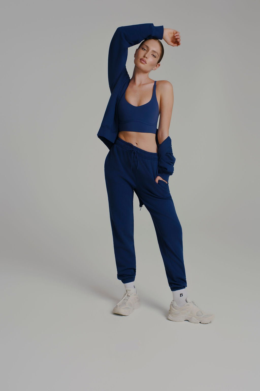 Poshknit Sports Bra - Baked Blue