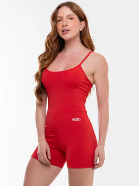 Macaquinho Fitness Alcinha Slim Compressão Blackout Zero Transparência Academia Macacão Crossfit