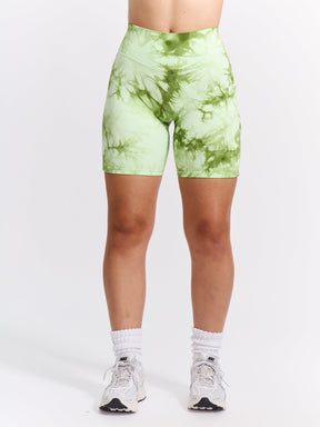 Aggressive Scrunch Short 7" - Honeydew Tie Dye